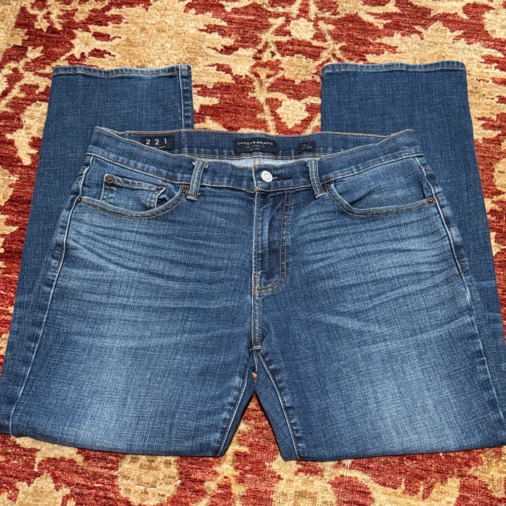 Lucky Brand 221 Straight 33x30 Men's Blue Jeans